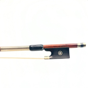 German bow branded BAZIN, nickel mounted